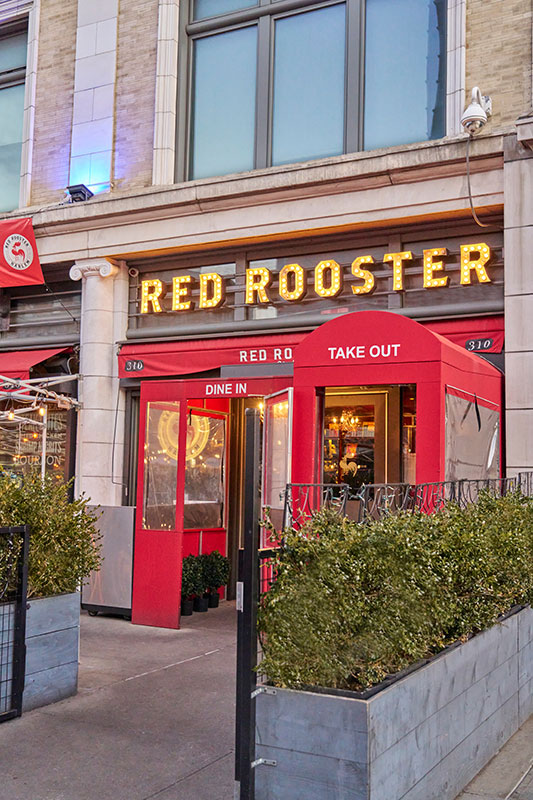 Red Rooster restaurant entrance